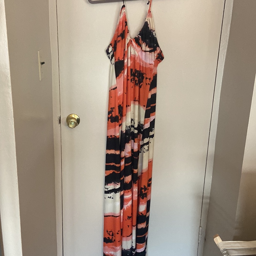 Love Stitch halter maxi dress